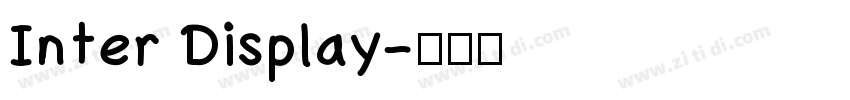 Inter Display字体转换